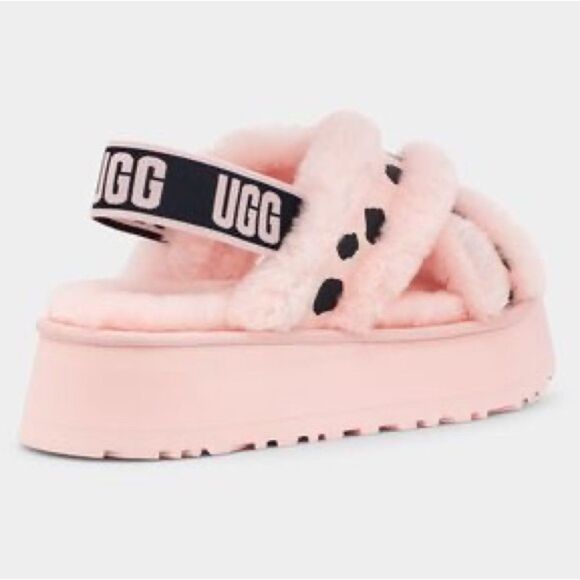 UGG Disco Cross Slide Animalia pink scallop size 9 - Picture 6 of 11